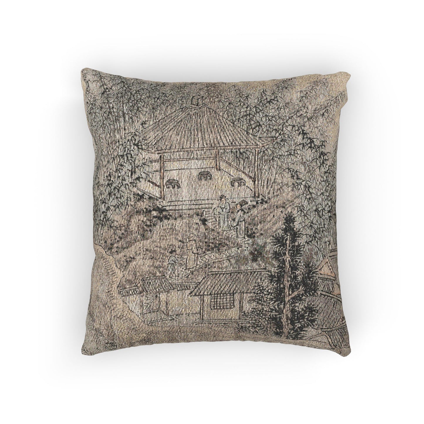 105_bamboo-pavilion-tiger-hill | Woven Pillow