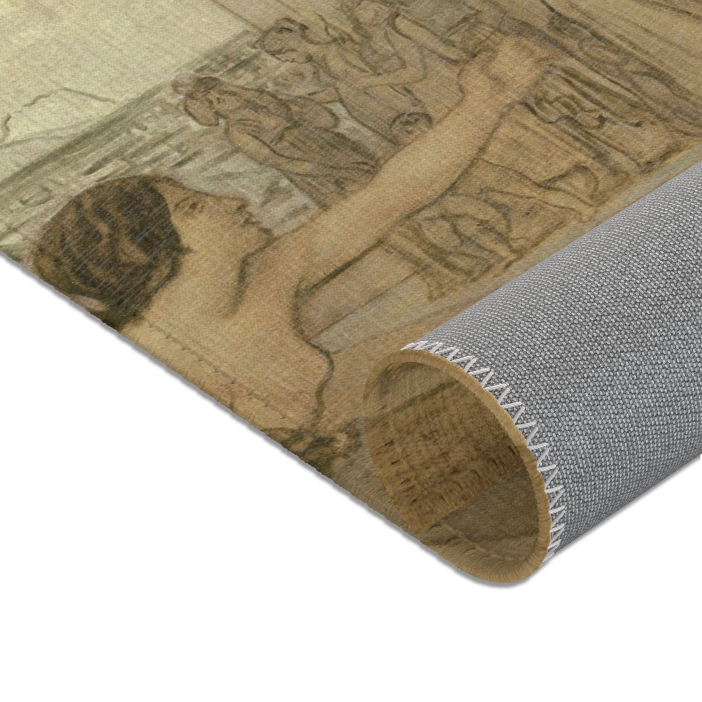 Hilaire Germain Edgar Degas - Young Spartan Girls Challenging Boys | Area Rug
