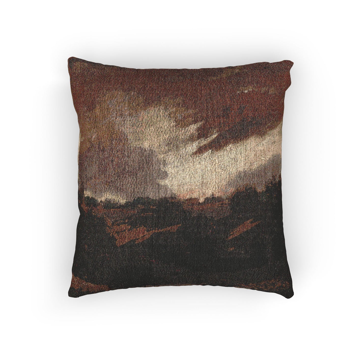 Style of John Constable - Hampstead, Stormy Sky | Woven Pillow