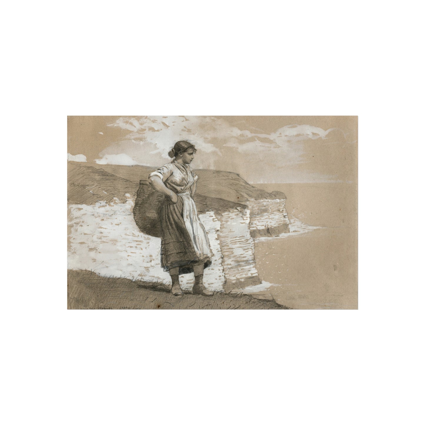 Winslow Homer - Flamborough Head, England | Fine Art Poster