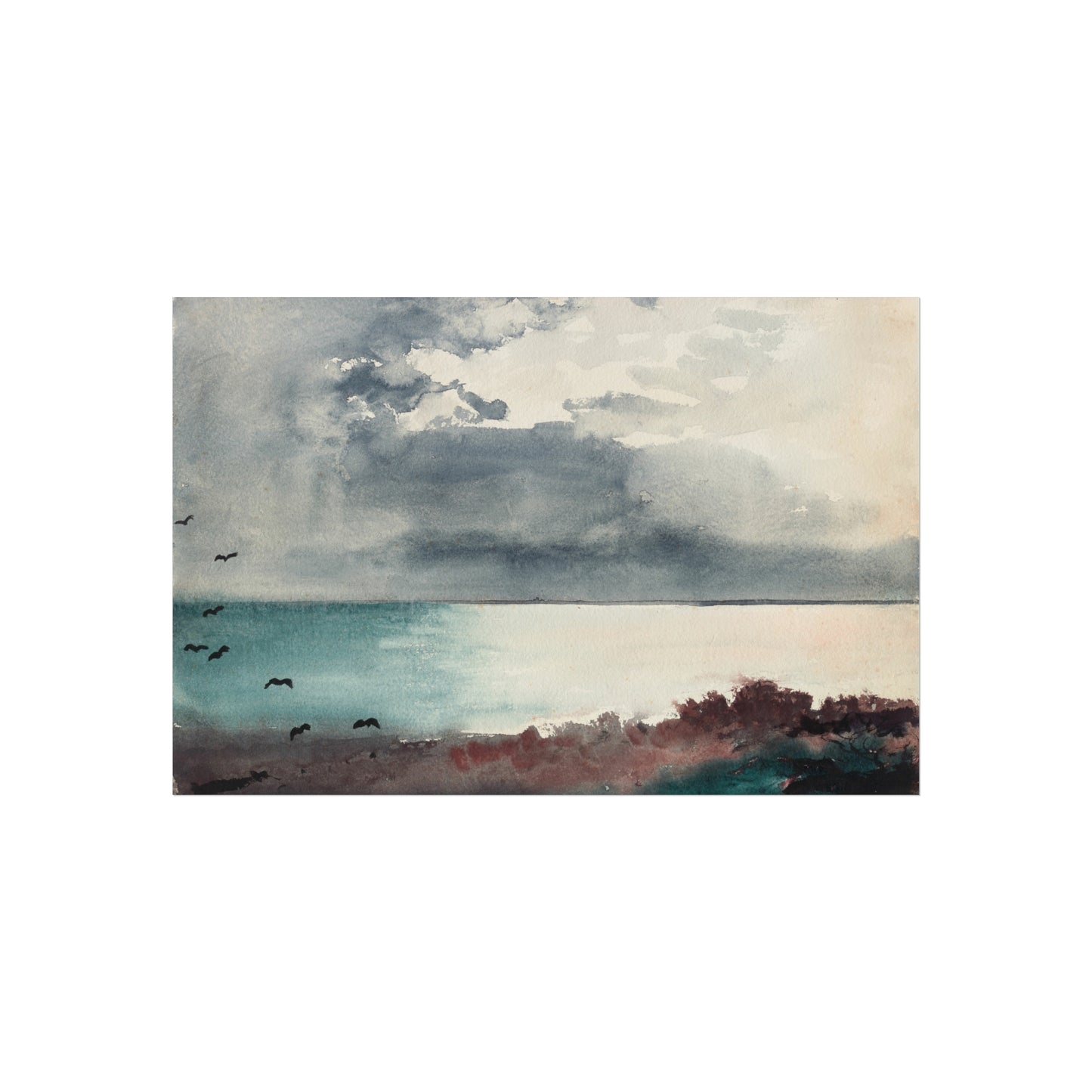 Winslow Homer - Breaking Storm, Coast of Maine | Fine Art Poster
