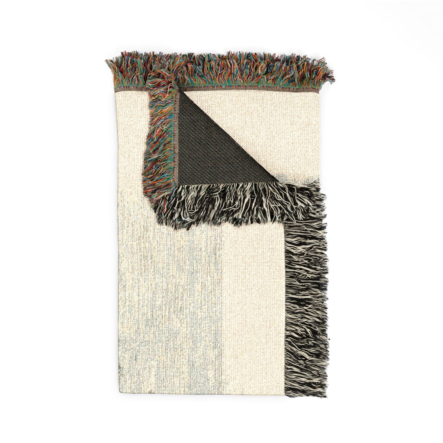 Canaletto - View of a Town on a River Bank, from Vedute | Woven Tapestry Blanket