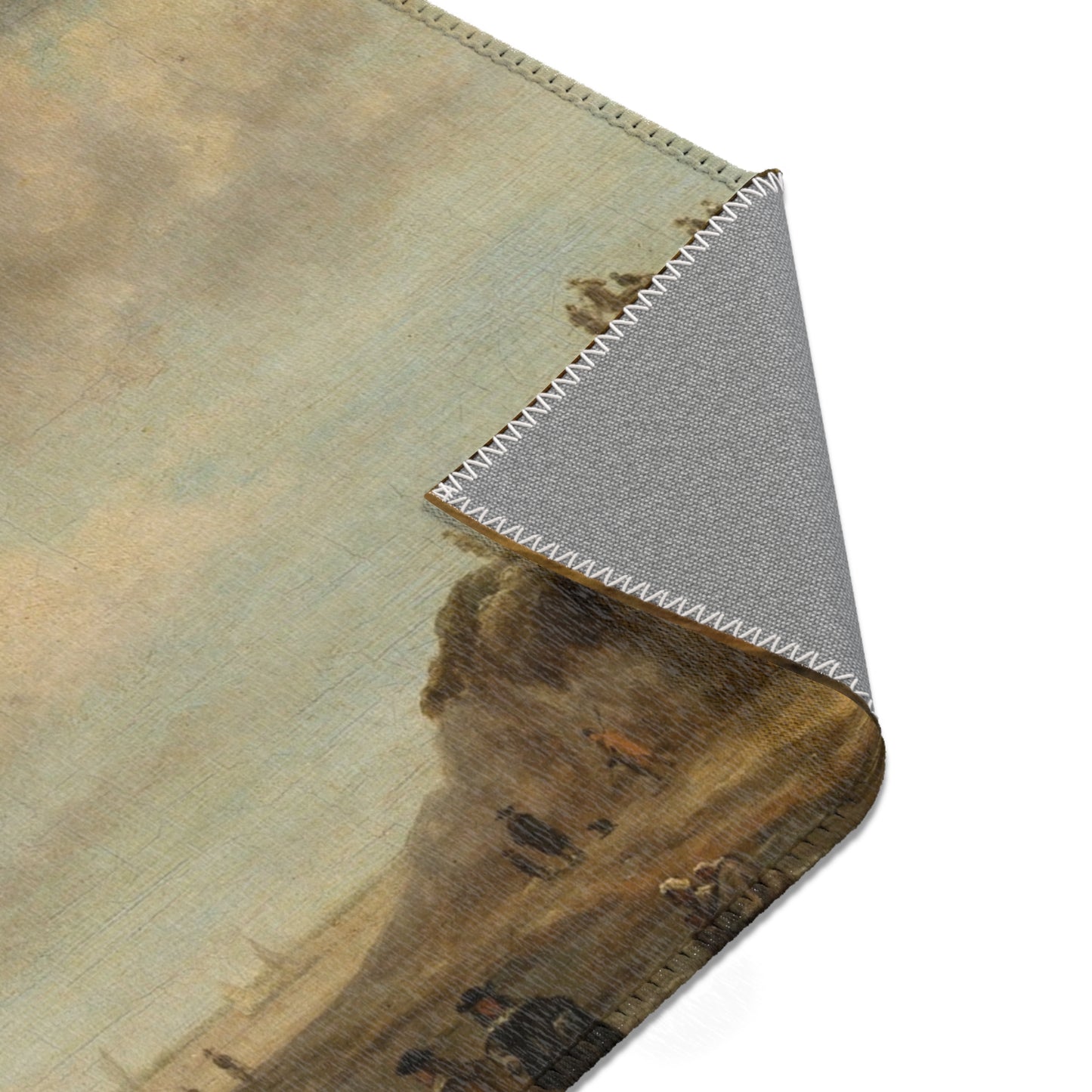 Naar Jacob van Ruisdael - Beach View - 154 - Mauritshuis | Area Rug