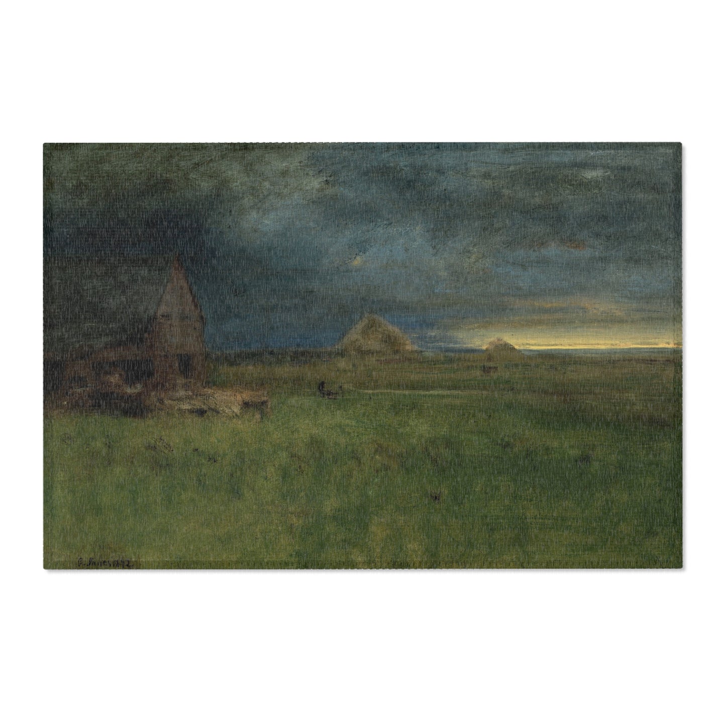 George Inness - The Lonely Farm, Nantucket | Area Rug