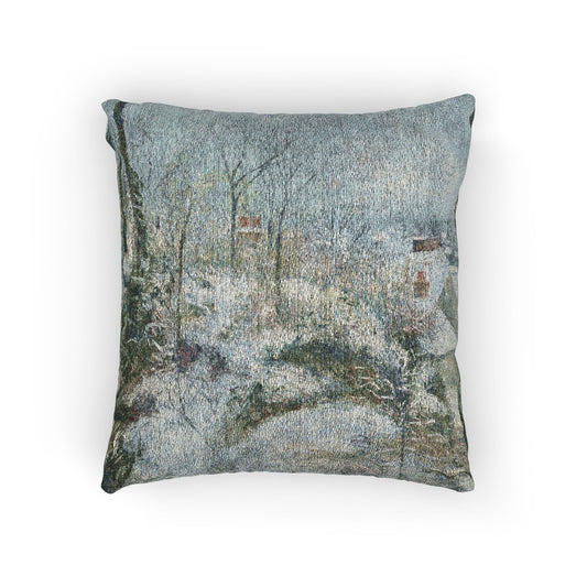 Rabbit Warren at Pontoise, Snow — Pissarro Pillow