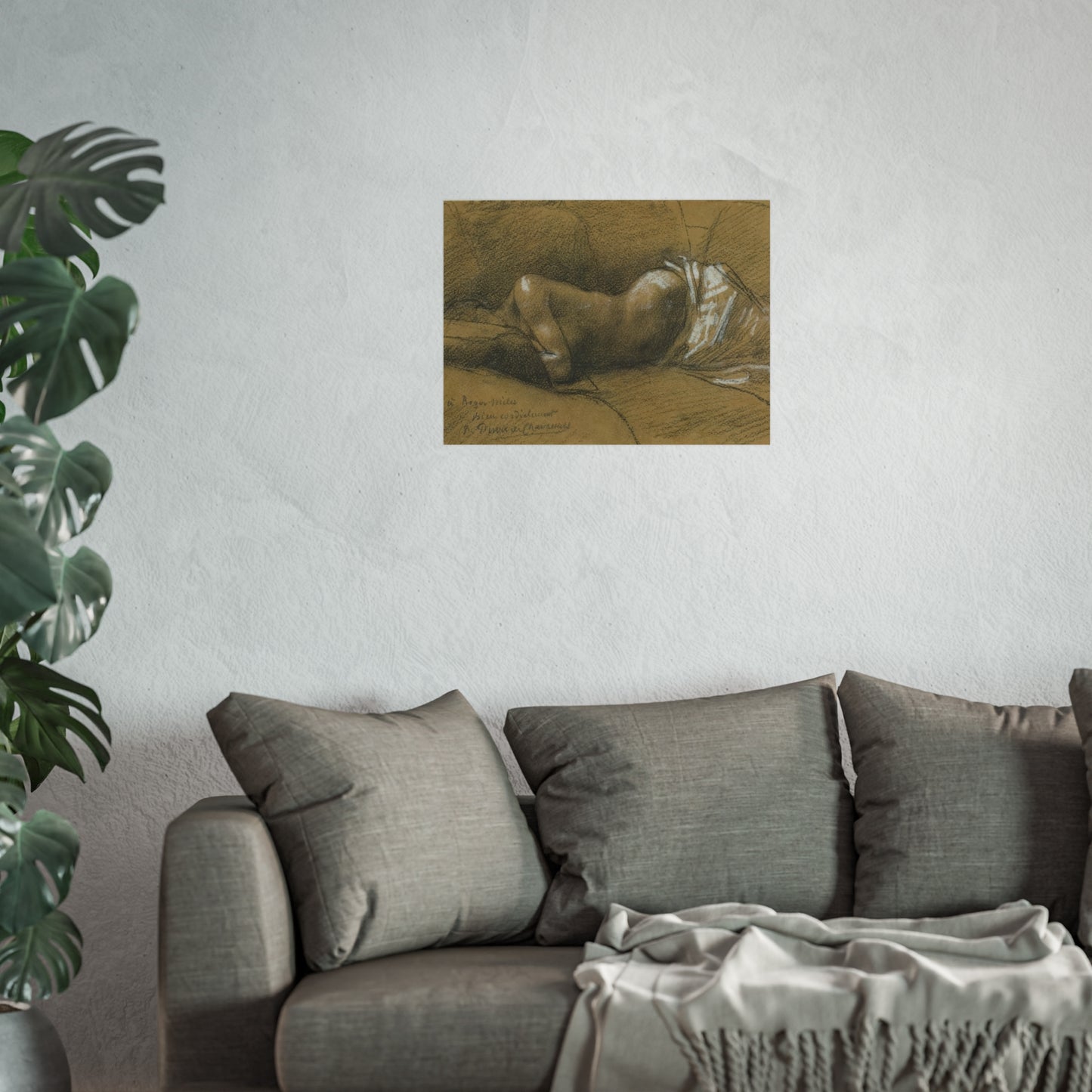 Pierre Puvis de Chavannes - Study of a Sleeping Woman | Fine Art Poster