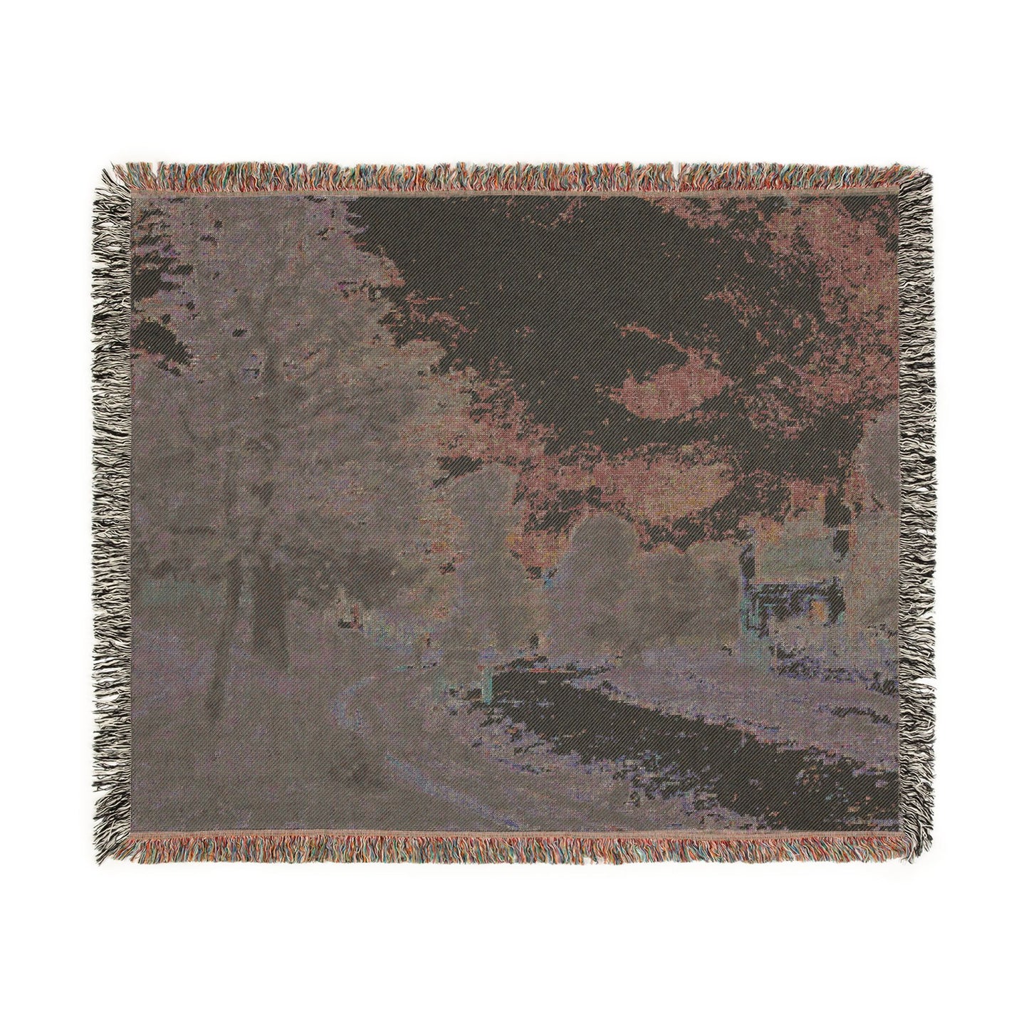 Alfred Sisley - A Turn in the Road | Woven Tapestry Blanket