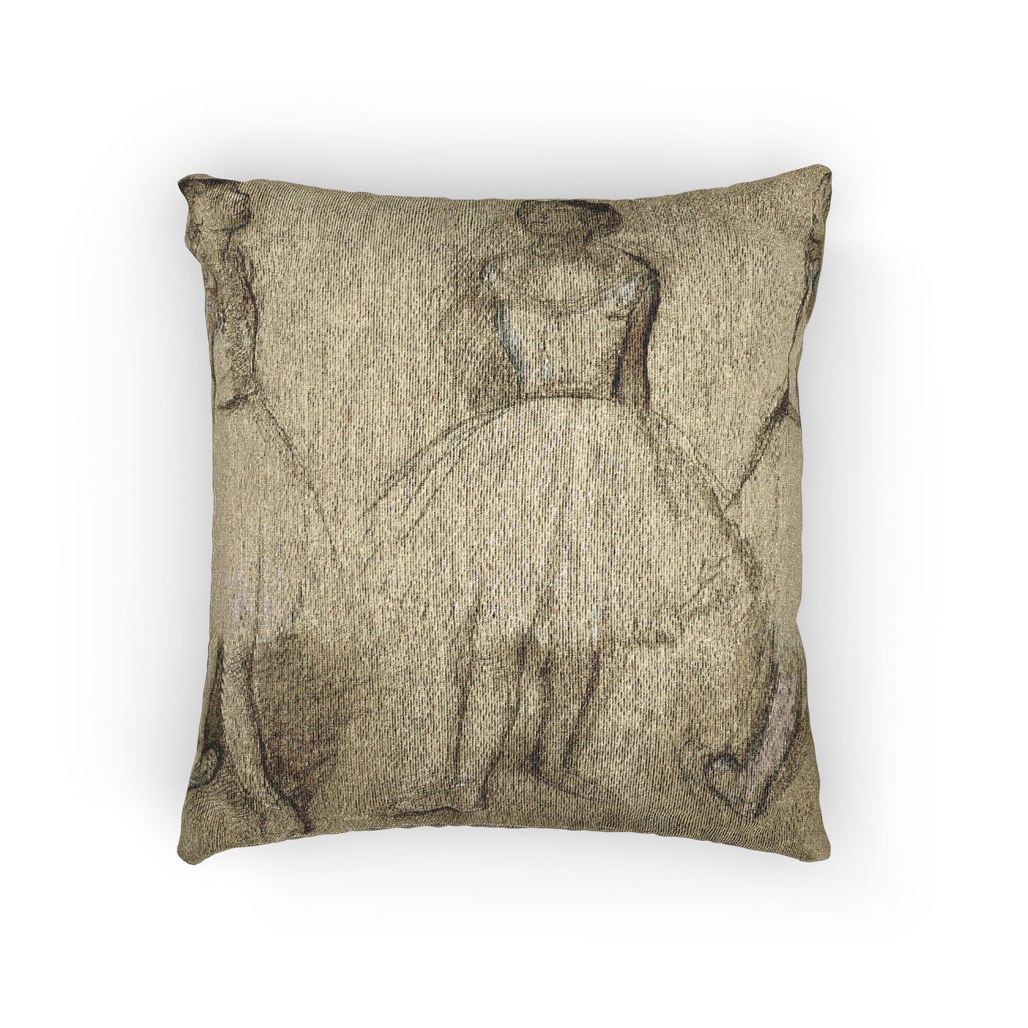 Hilaire Germain Edgar Degas - Three Studies of a Dancer in Fourth Position | Woven Pillow