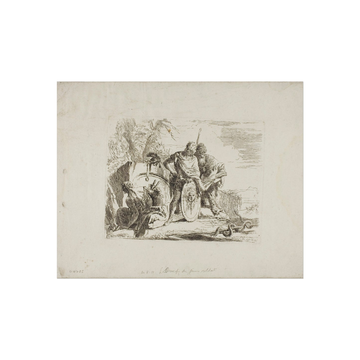 Giovanni Battista Tiepolo - The Astrologer and the Young Soldier, from Capricci | Fine Art Poster