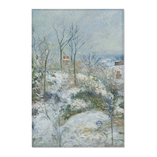 Rabbit Warren at Pontoise, Snow — Pissarro Area Rug