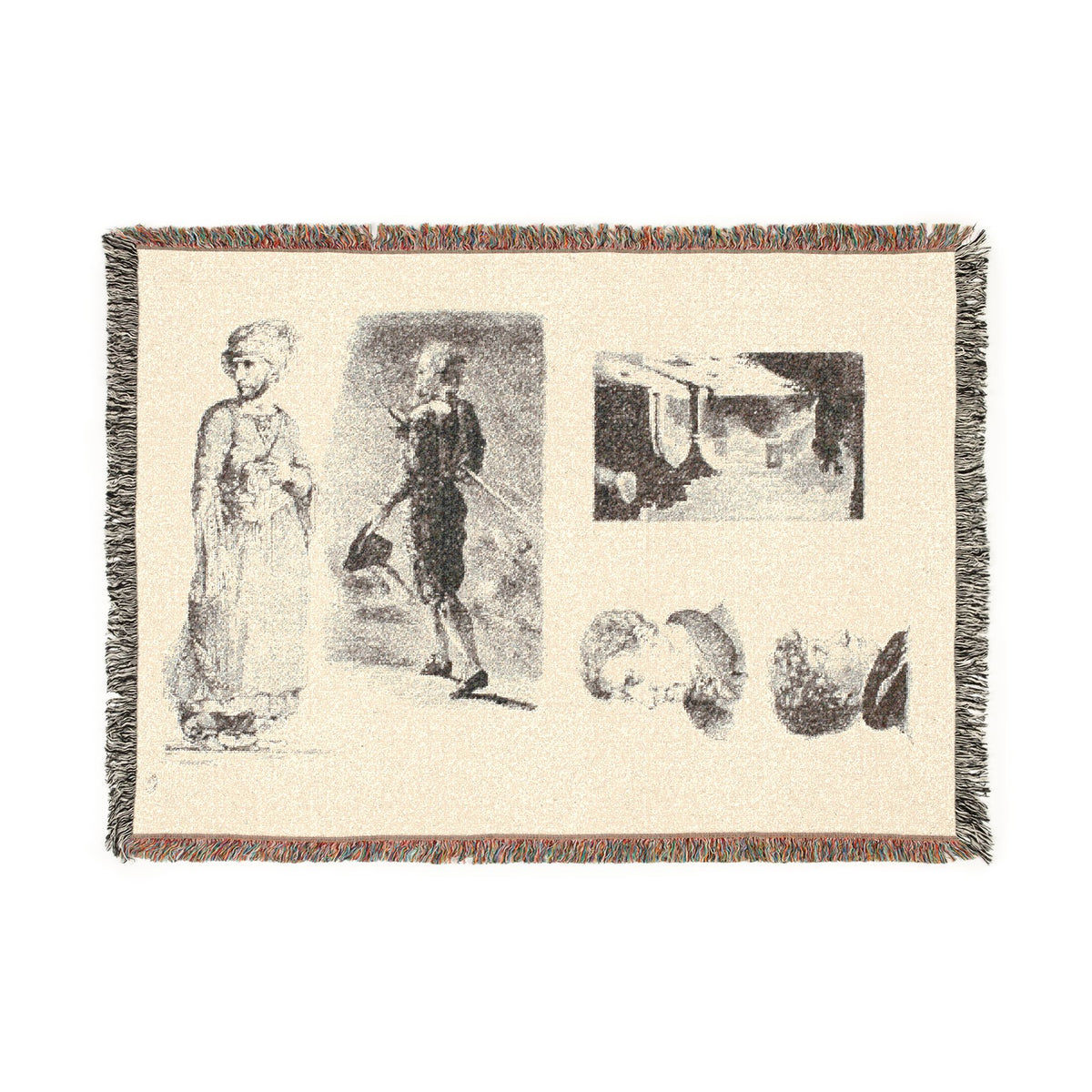 Sheet of Sketches — Delacroix Tapestry Blanket