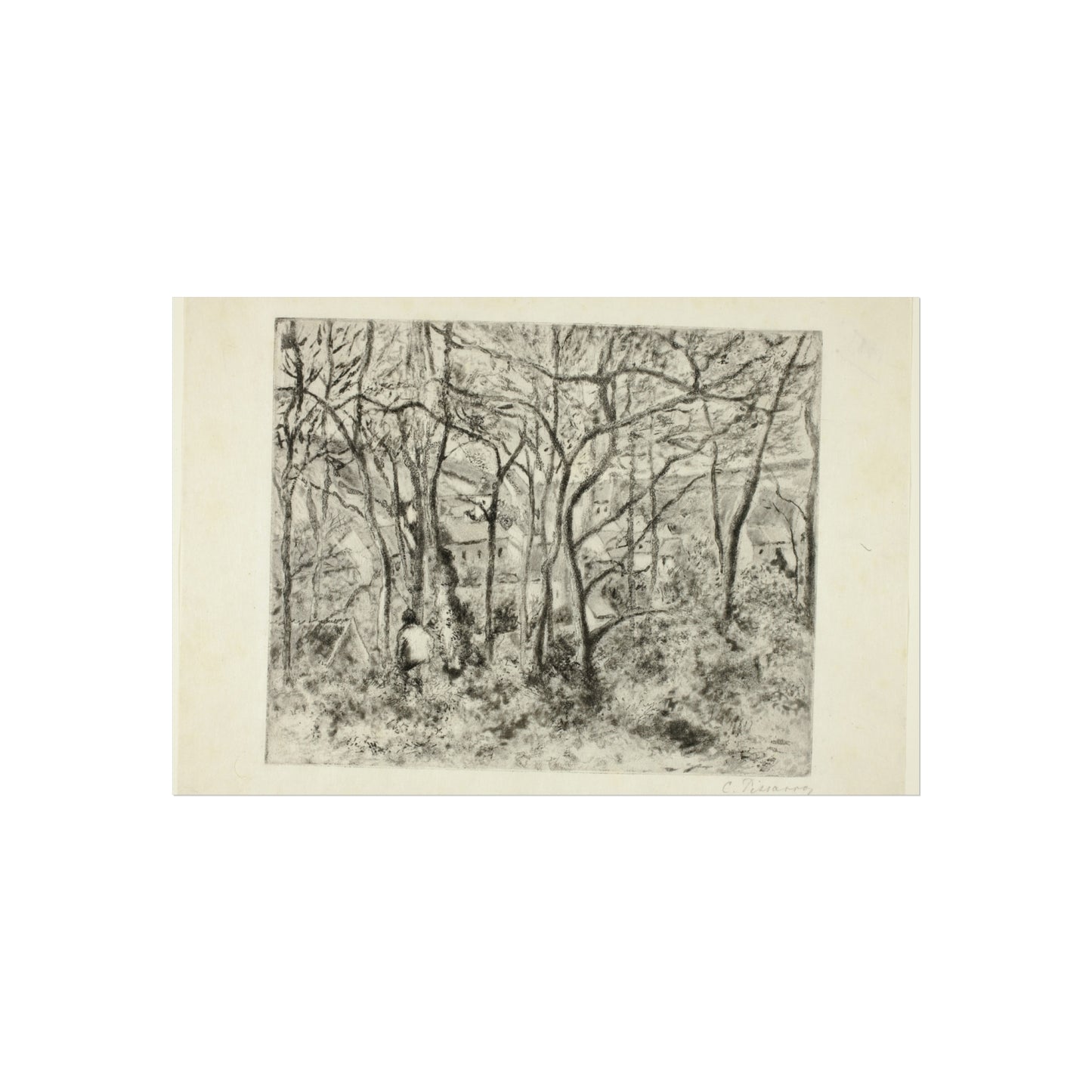 Camille Pissarro - Woodlands at the Hermitage | Fine Art Poster