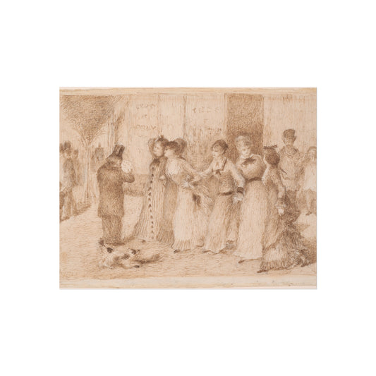 Workers' Daughters on the Outer Boulevard — Pierre-Auguste Renoir Fine Art Poster