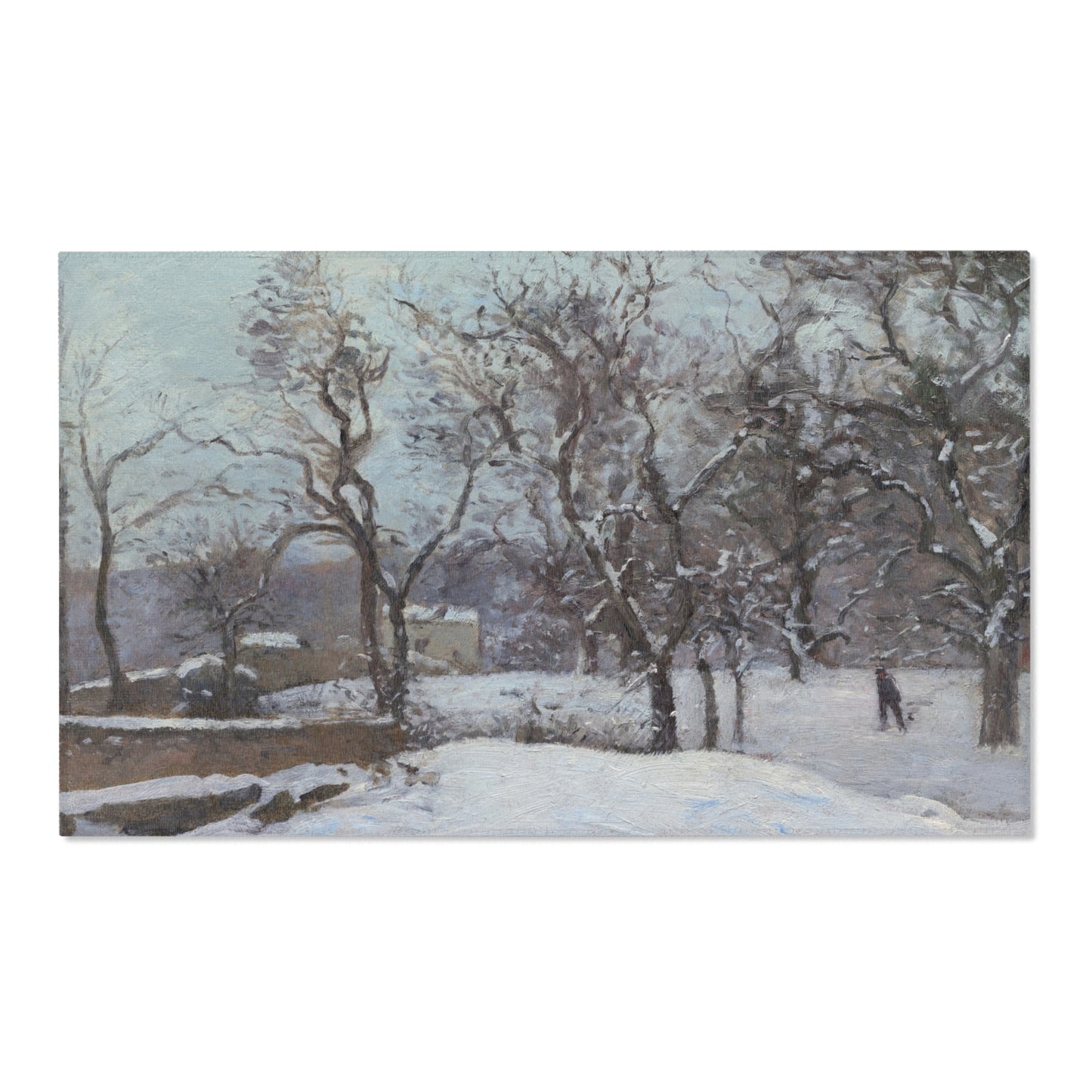 Camille Pissarro - Snow at Louveciennes | Area Rug