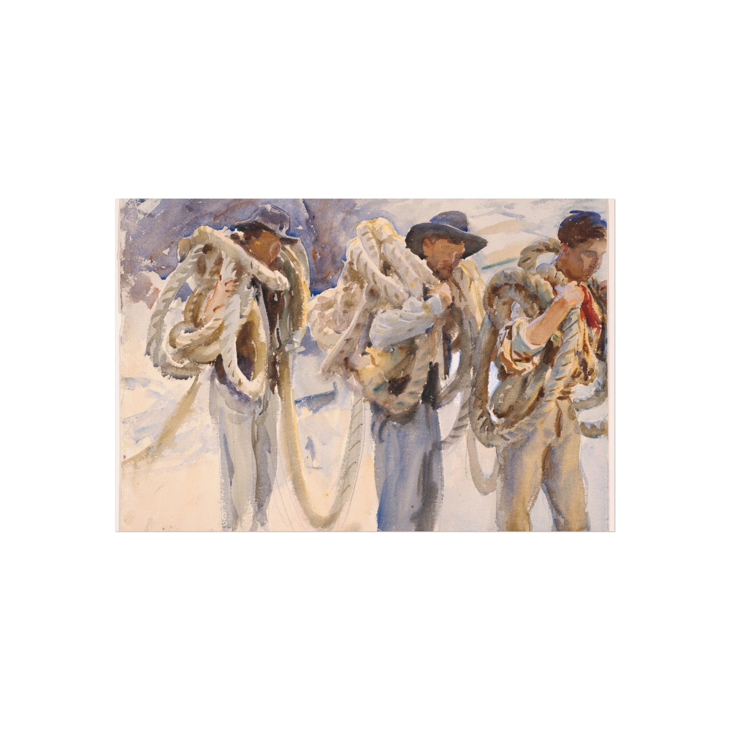 John Singer Sargent - Workmen at Carrara | Fine Art Poster