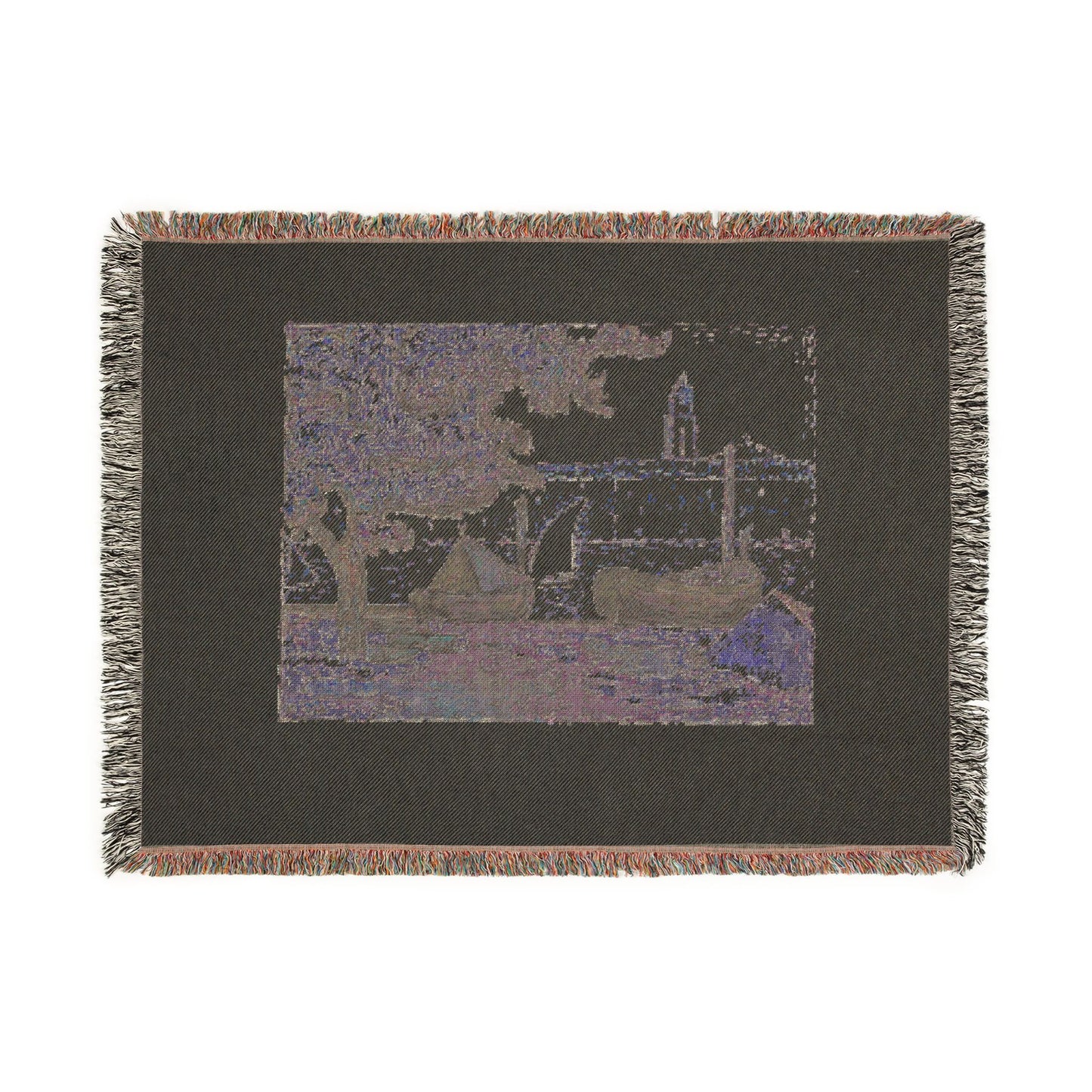Paul Signac - The Port of St. Tropez II, from the seventh album of L'Estampe originale | Woven Tapestry Blanket