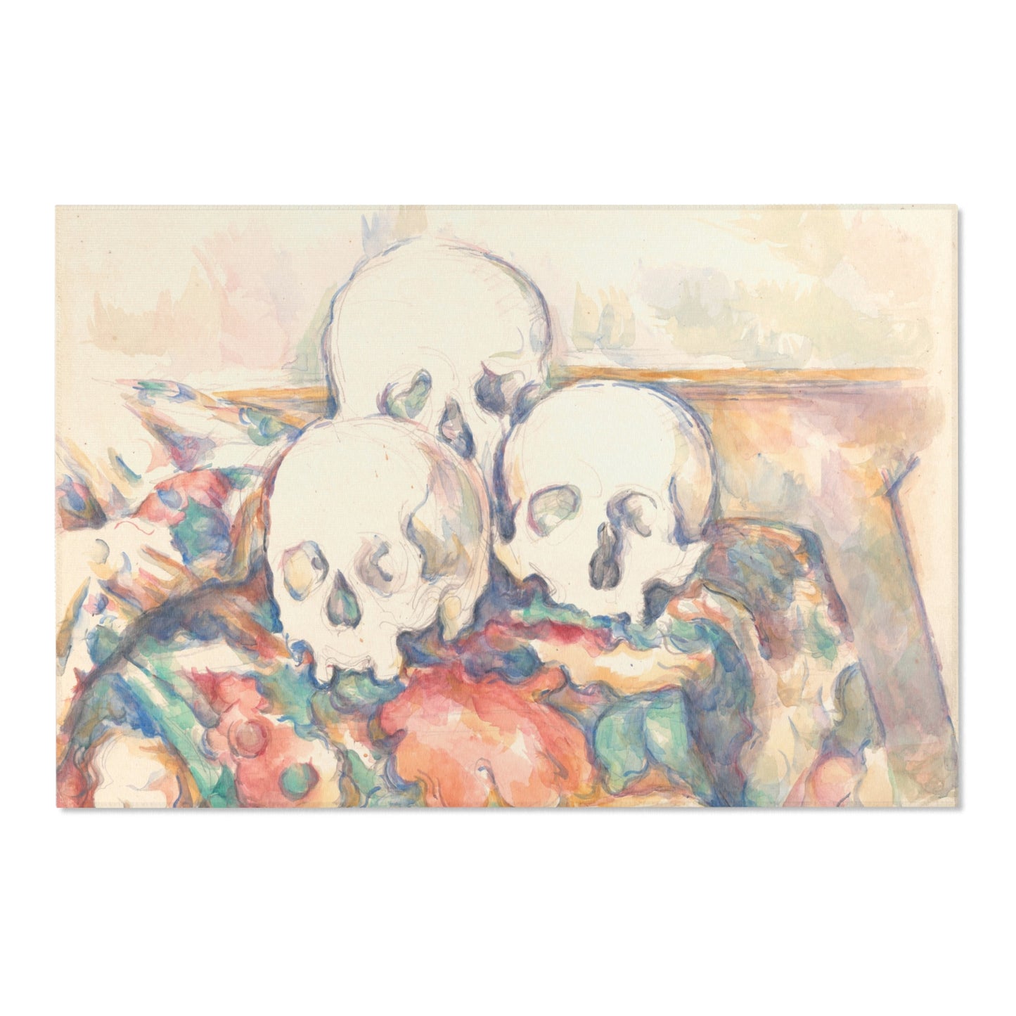 Paul Cezanne - The Three Skulls | Area Rug