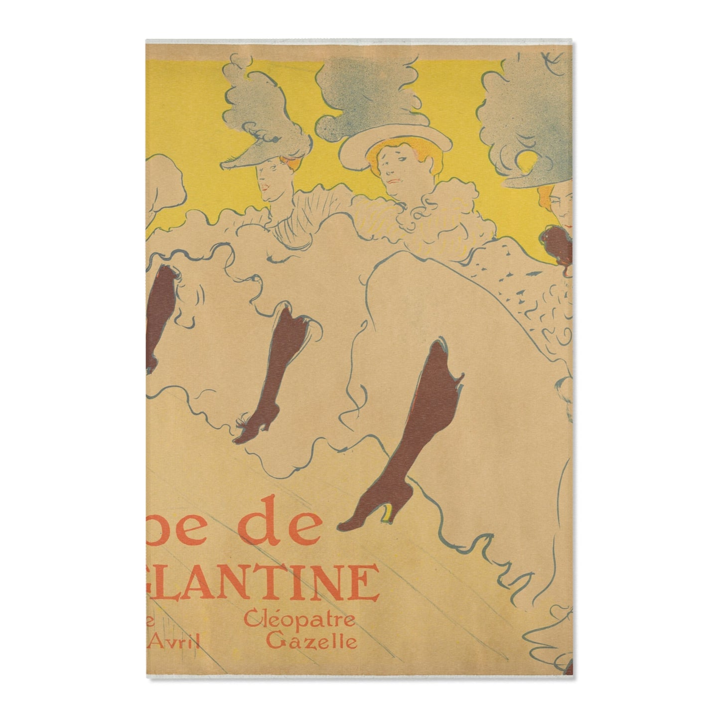 Henri de Toulouse-Lautrec - Mademoiselle Eglantine's Troupe | Area Rug