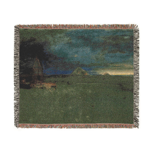 The Lonely Farm, Nantucket — Inness Tapestry Blanket