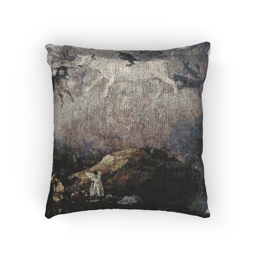Caprice — Francisco de Goya Woven Pillow