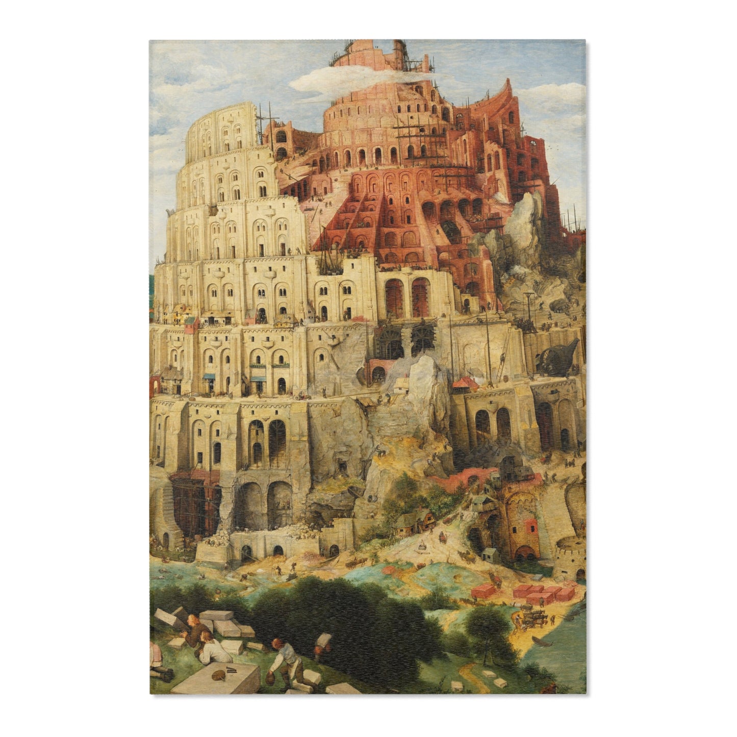 Pieter Bruegel the Elder - The Tower of Babel (Vienna) - Google Art Project - edited | Area Rug