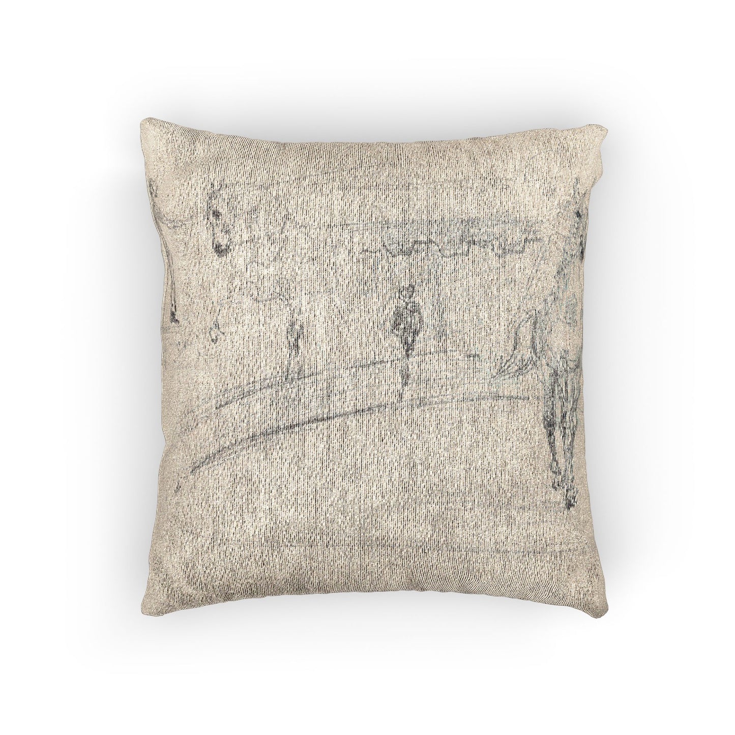 Henri de Toulouse-Lautrec - Sketchbook, 1880 | Woven Pillow