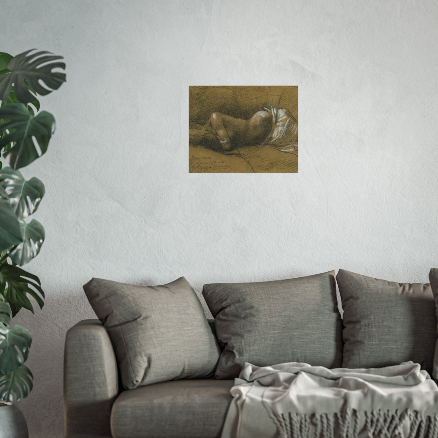 Pierre Puvis de Chavannes - Study of a Sleeping Woman | Fine Art Poster