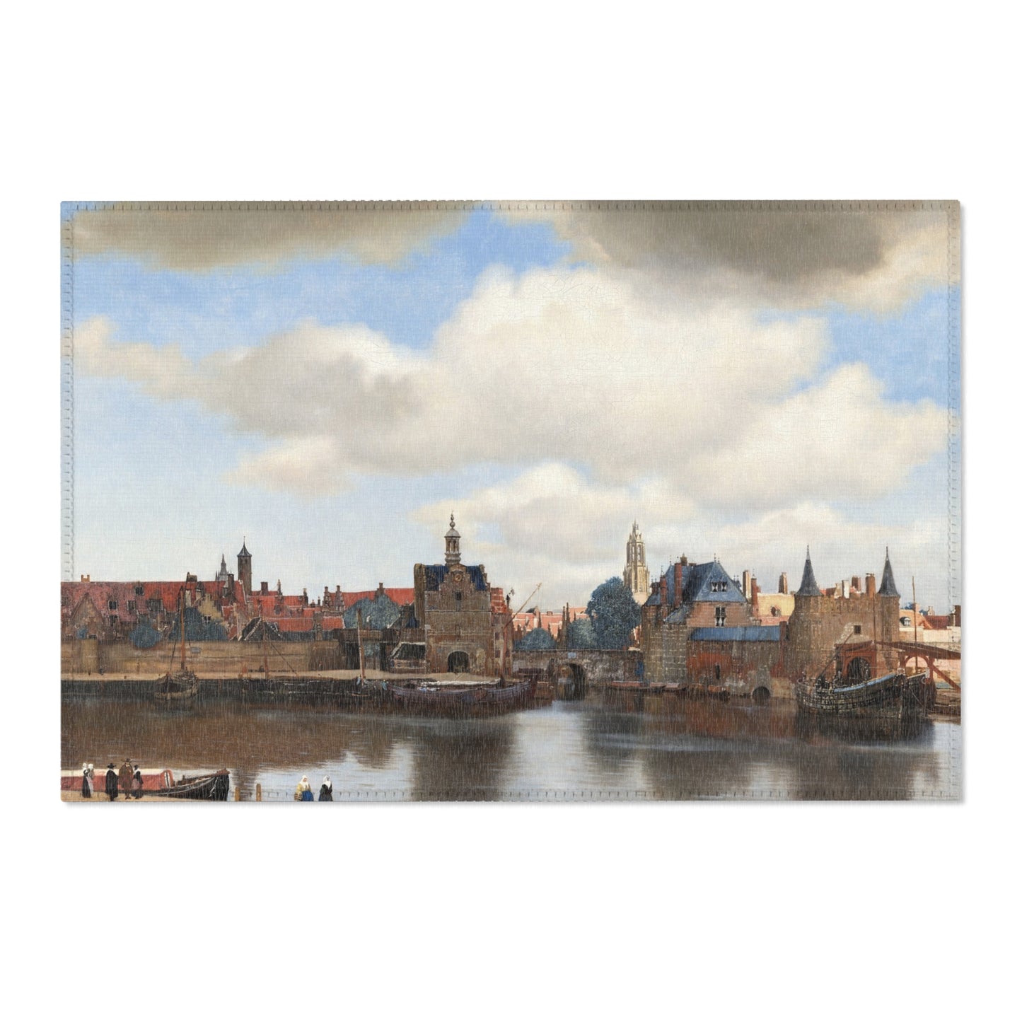 Johannes Vermeer - View of Delft - 92 - Mauritshuis | Area Rug