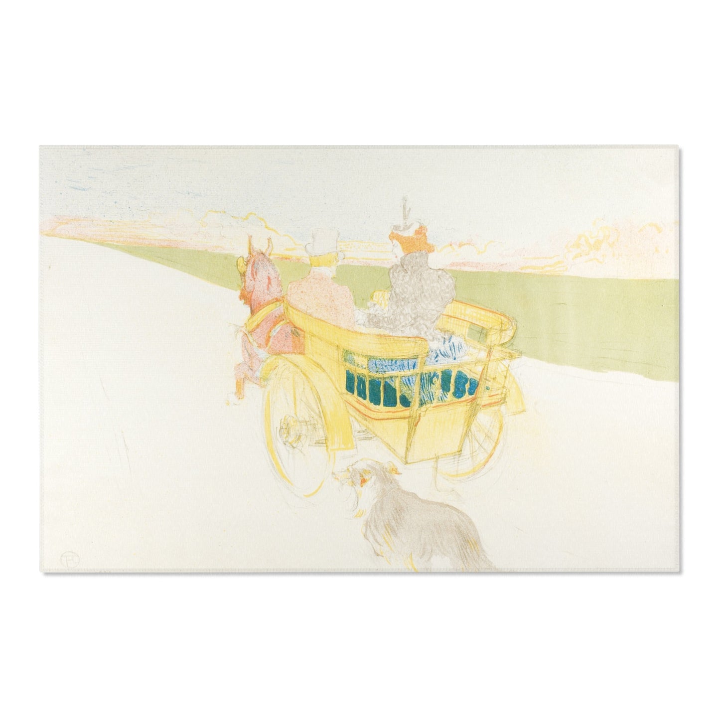 Henri de Toulouse-Lautrec - A Drive in the Country | Area Rug