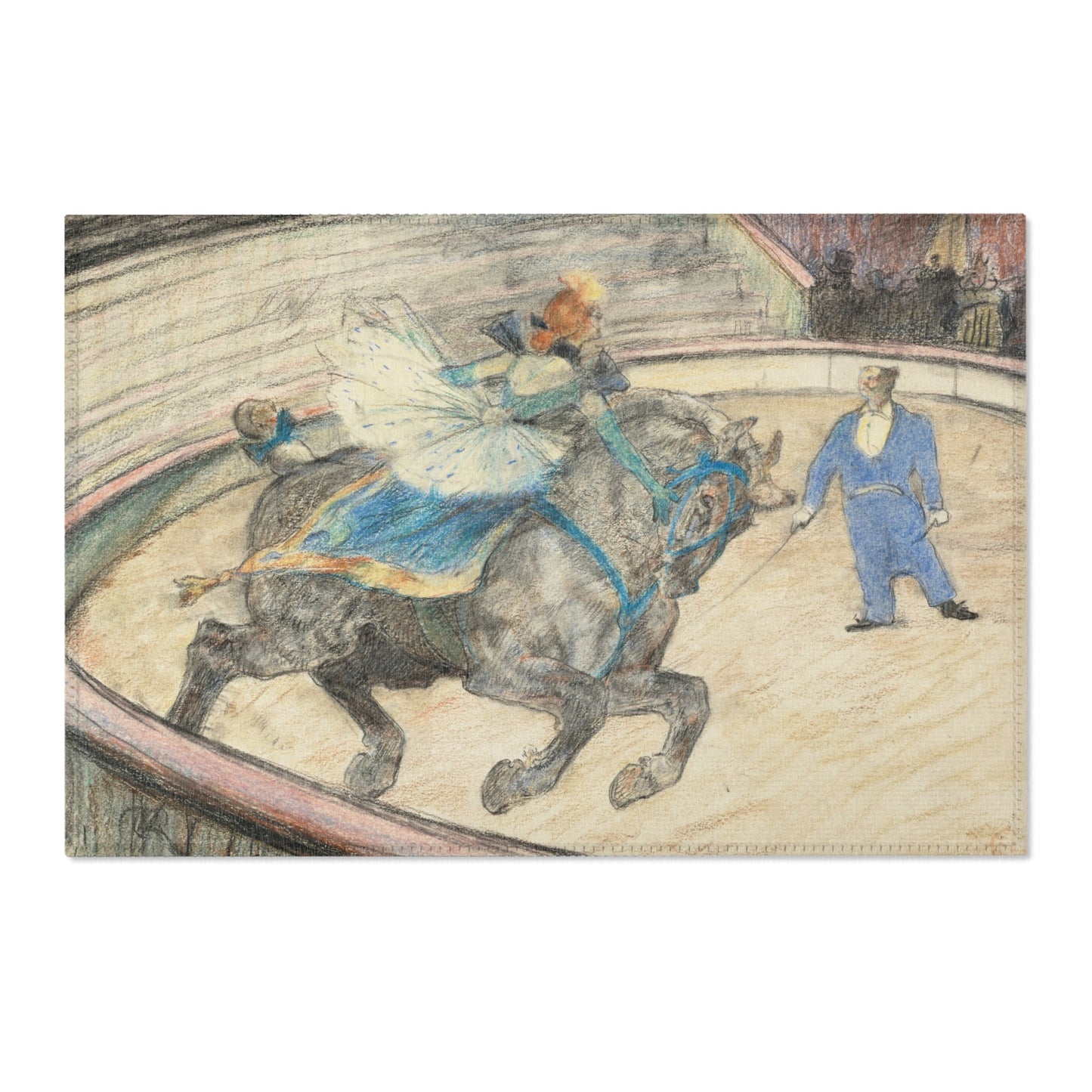 Henri de Toulouse-Lautrec - At the Circus Work in the Ring | Area Rug