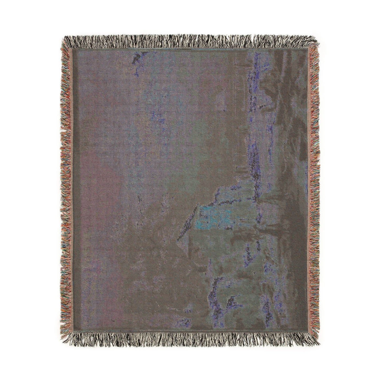 Hamburg, Kunsthalle, Jacob van Ruisdael, Winterlandschaft | Woven Tapestry Blanket