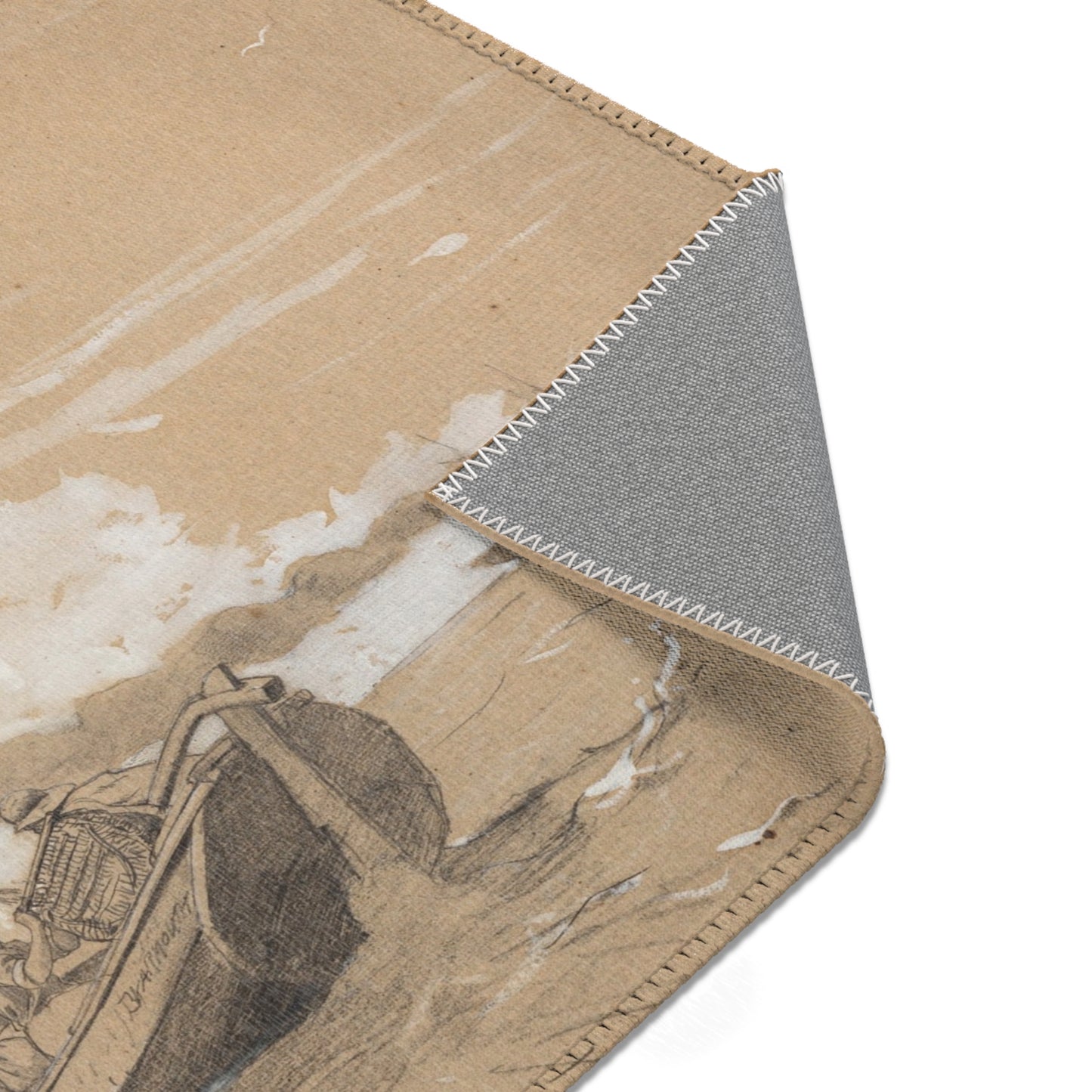 Winslow Homer - Fishing off Scarborough | Area Rug