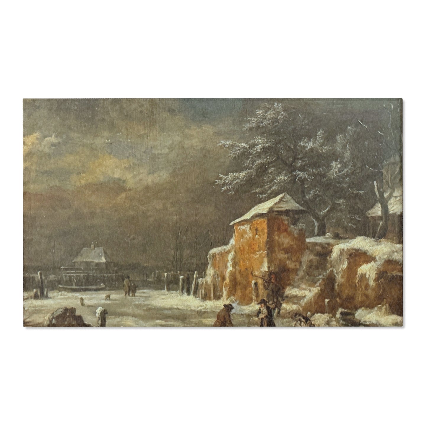 Hamburg, Kunsthalle, Jacob van Ruisdael, Winterlandschaft | Area Rug
