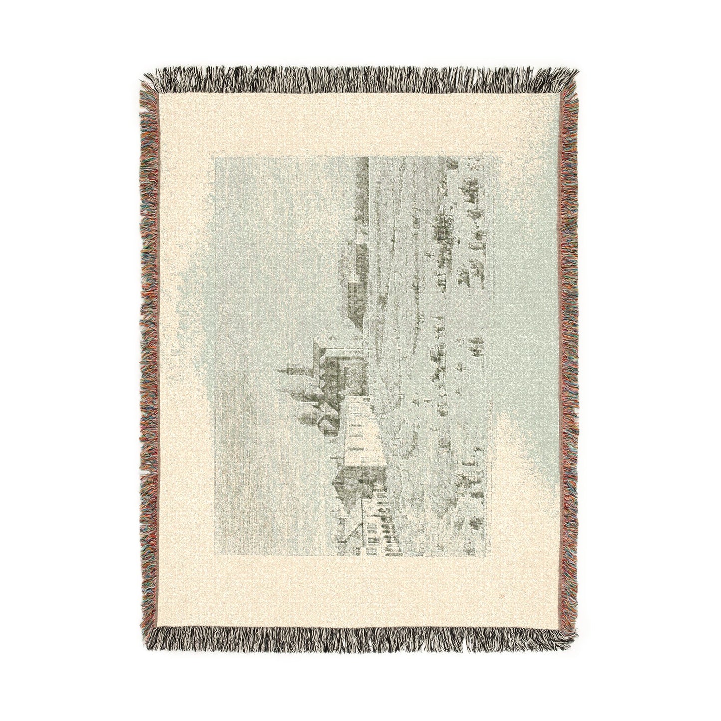Canaletto - S. Giustina in prà della Vale, from Vedute | Woven Tapestry Blanket
