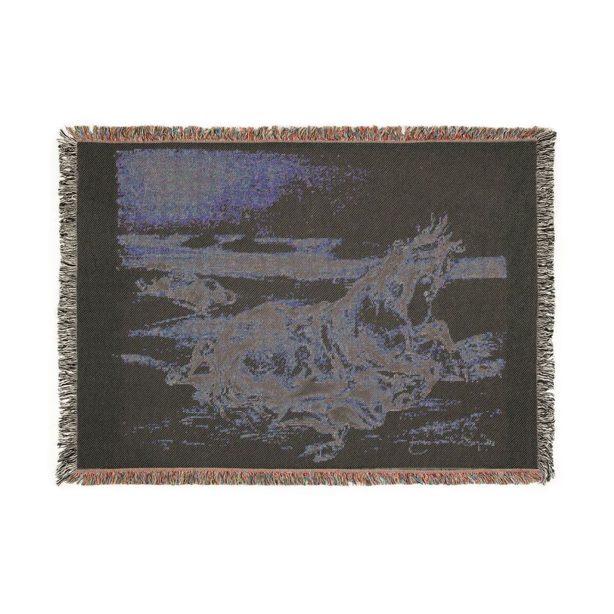Fallen Horse and Dead Knight — Delacroix Tapestry Blanket