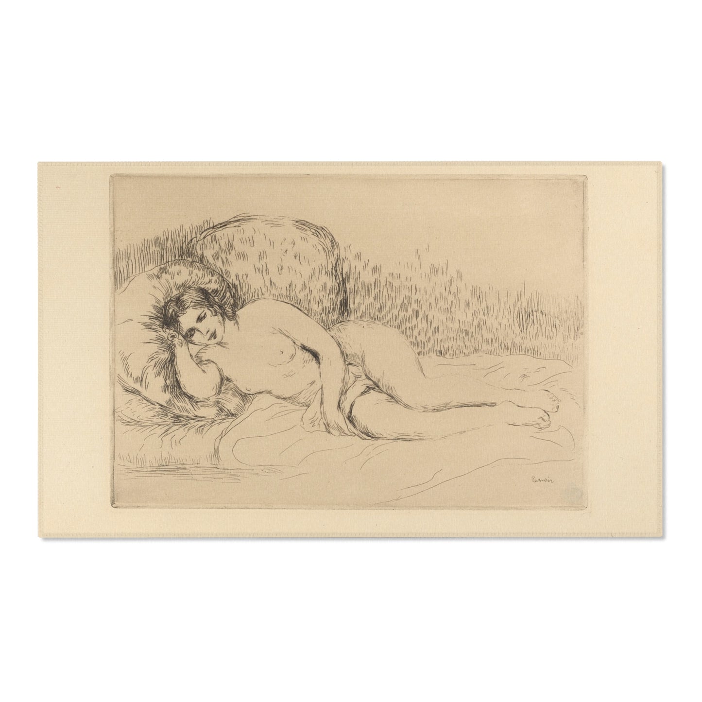 Pierre-Auguste Renoir - Woman Reclining, to the Left | Area Rug