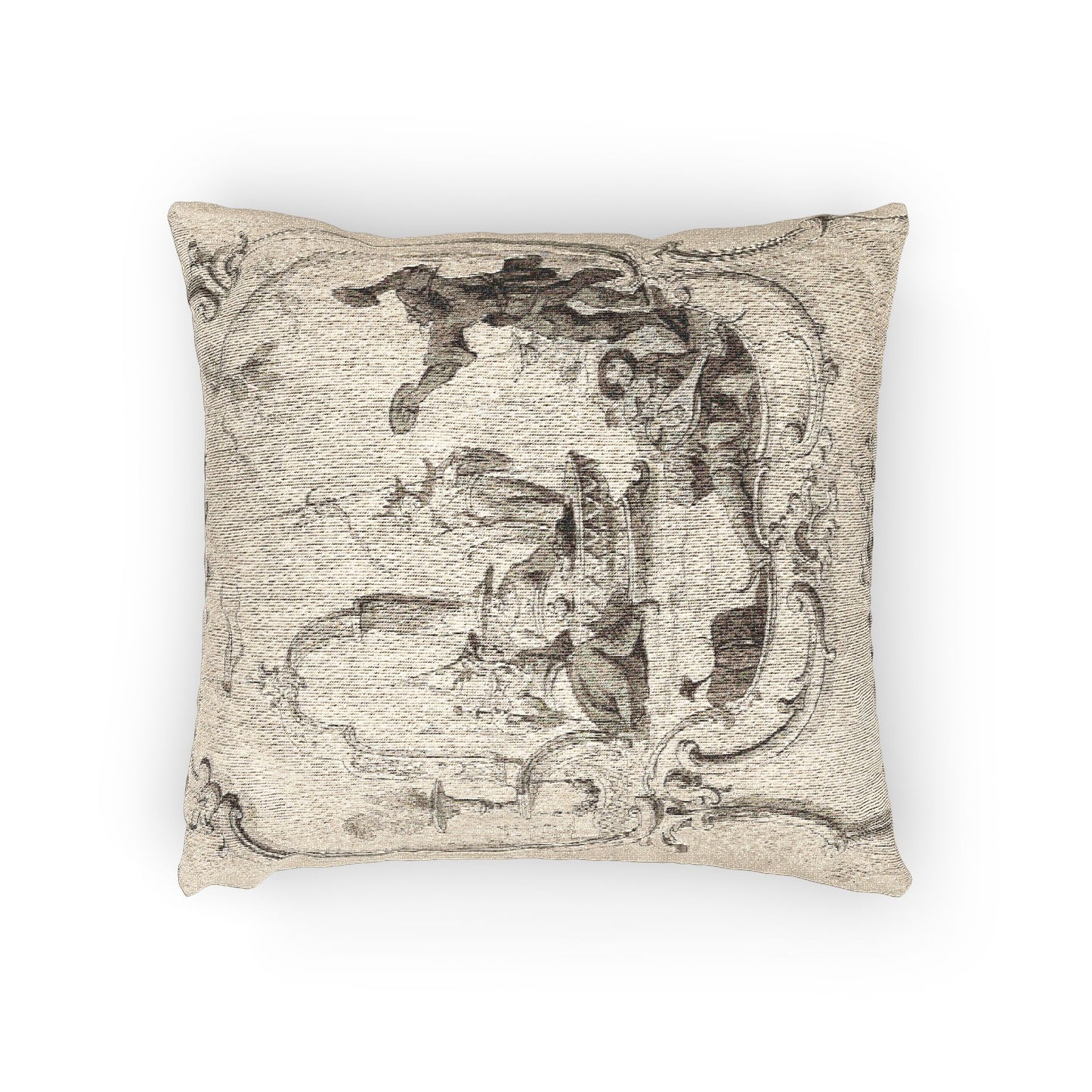 028_chinoiserie-pen-ink | Woven Pillow