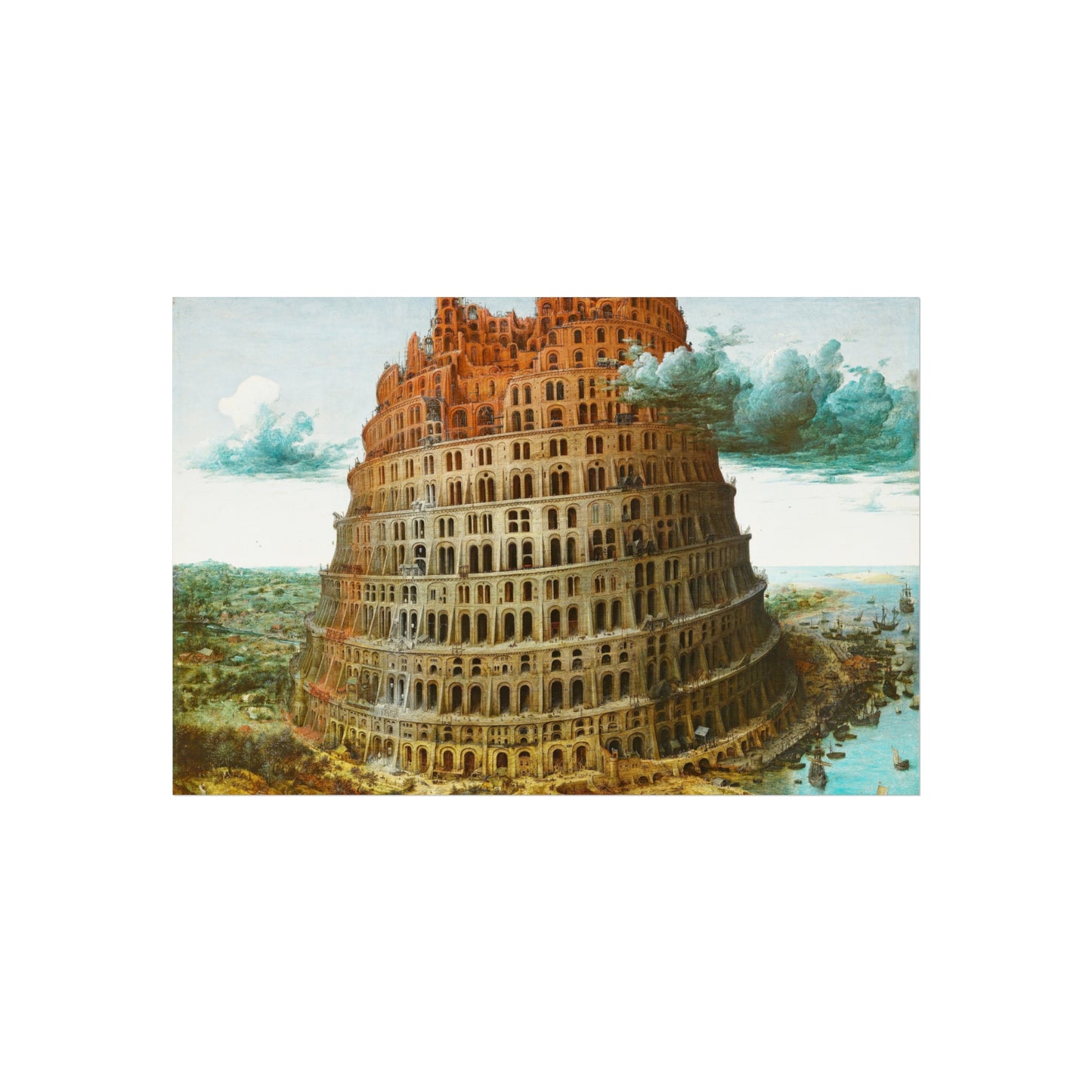 Pieter Bruegel the Elder - The Tower of Babel (Rotterdam) - Google Art Project - edited | Fine Art Poster