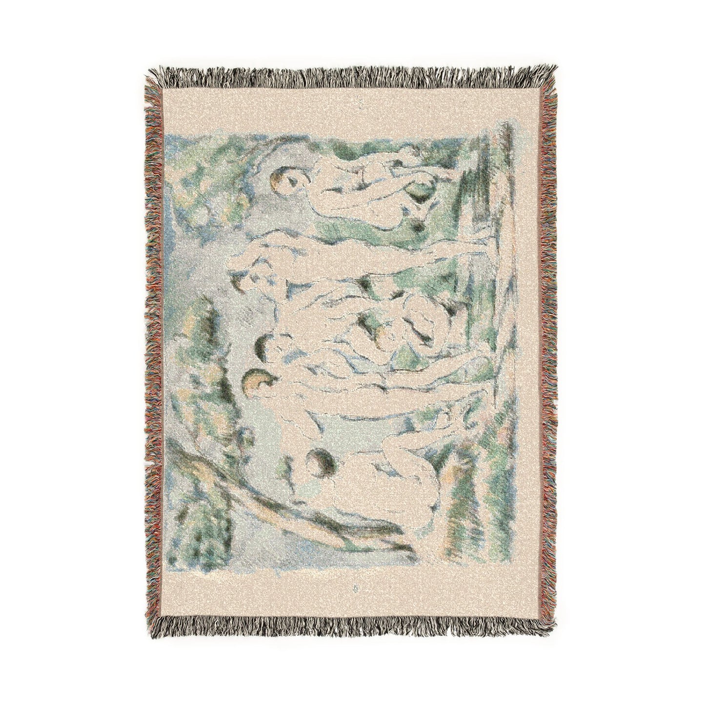 Paul Cezanne - Small Bathers | Woven Tapestry Blanket