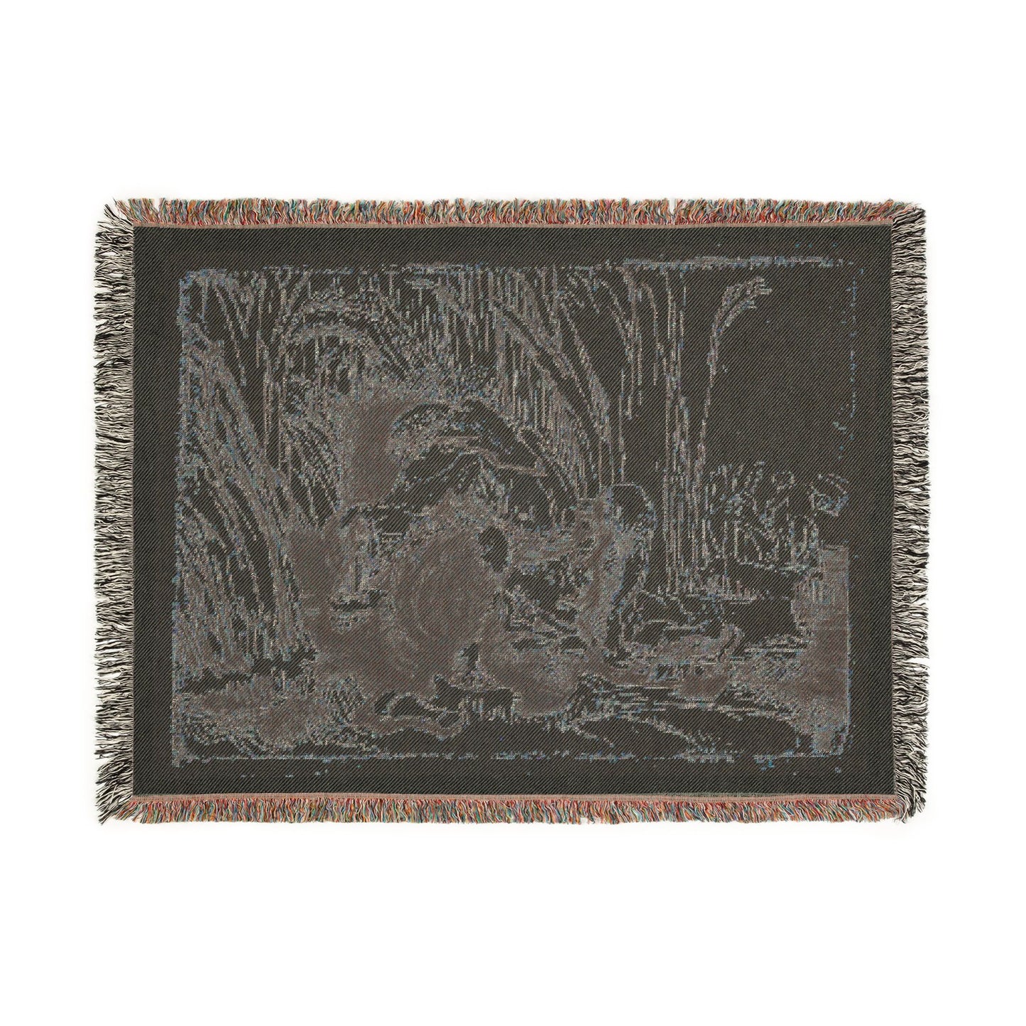 Rembrandt van Rijn - The Monk in the Cornfield | Woven Tapestry Blanket