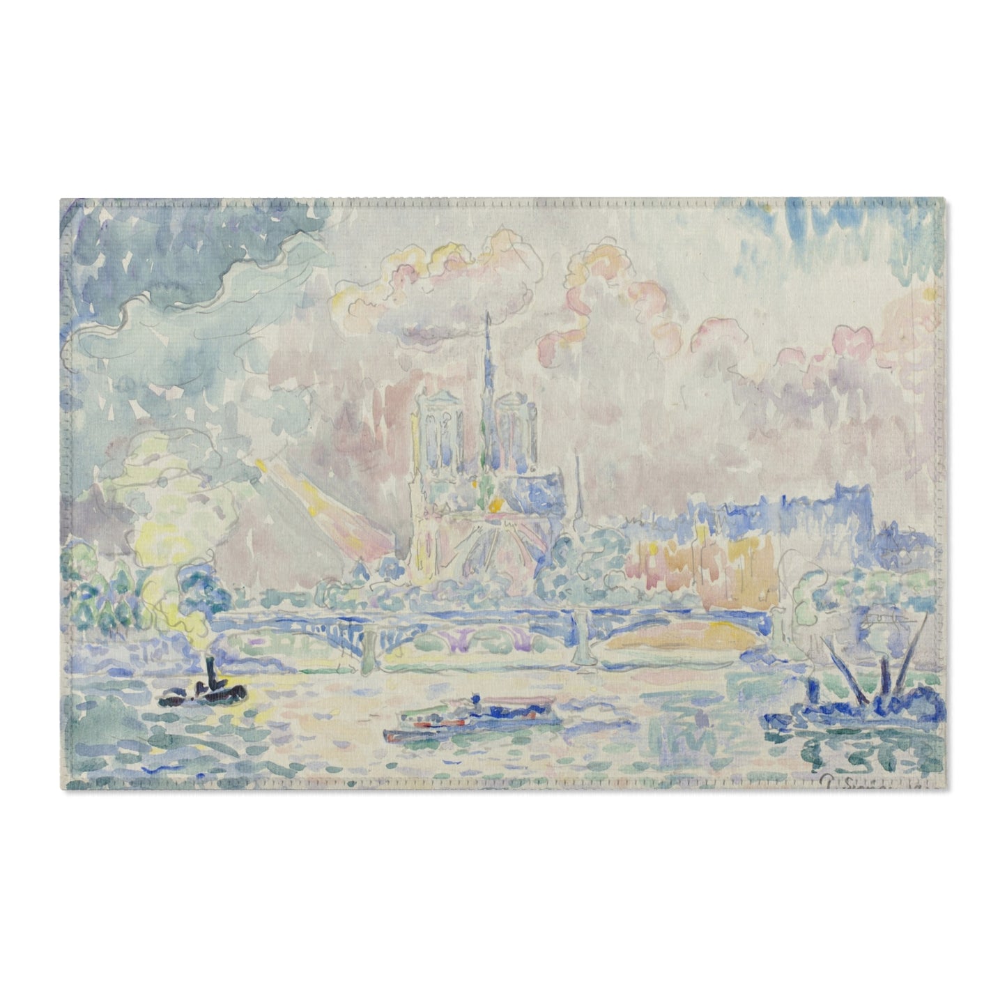 Paul Signac - Notre Dame | Area Rug
