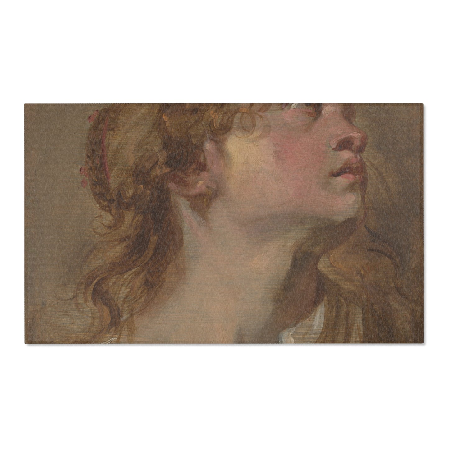 Anthony van Dyck - Head of a Girl | Area Rug