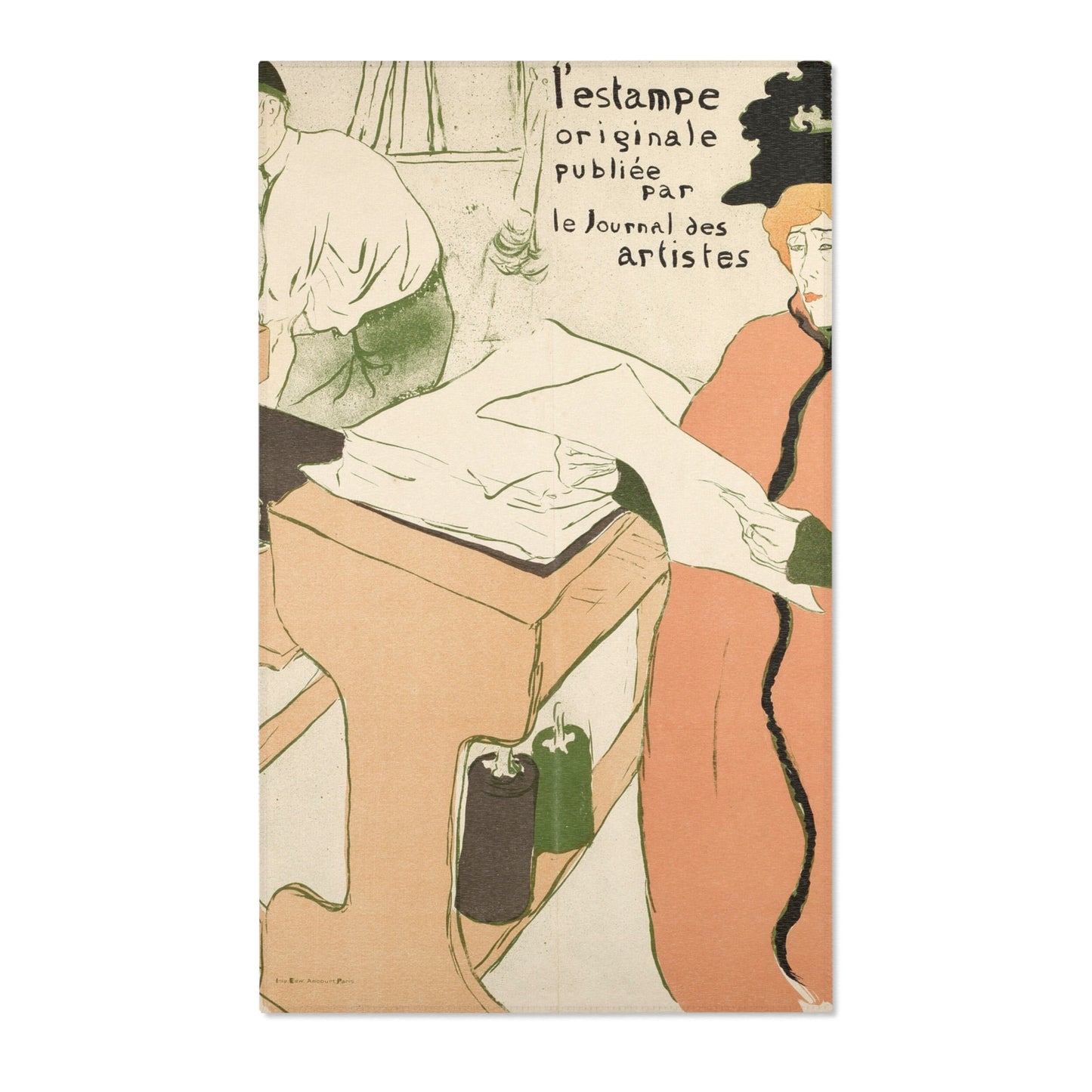 Henri de Toulouse-Lautrec - Cover for the first album of L'Estampe originale | Area Rug