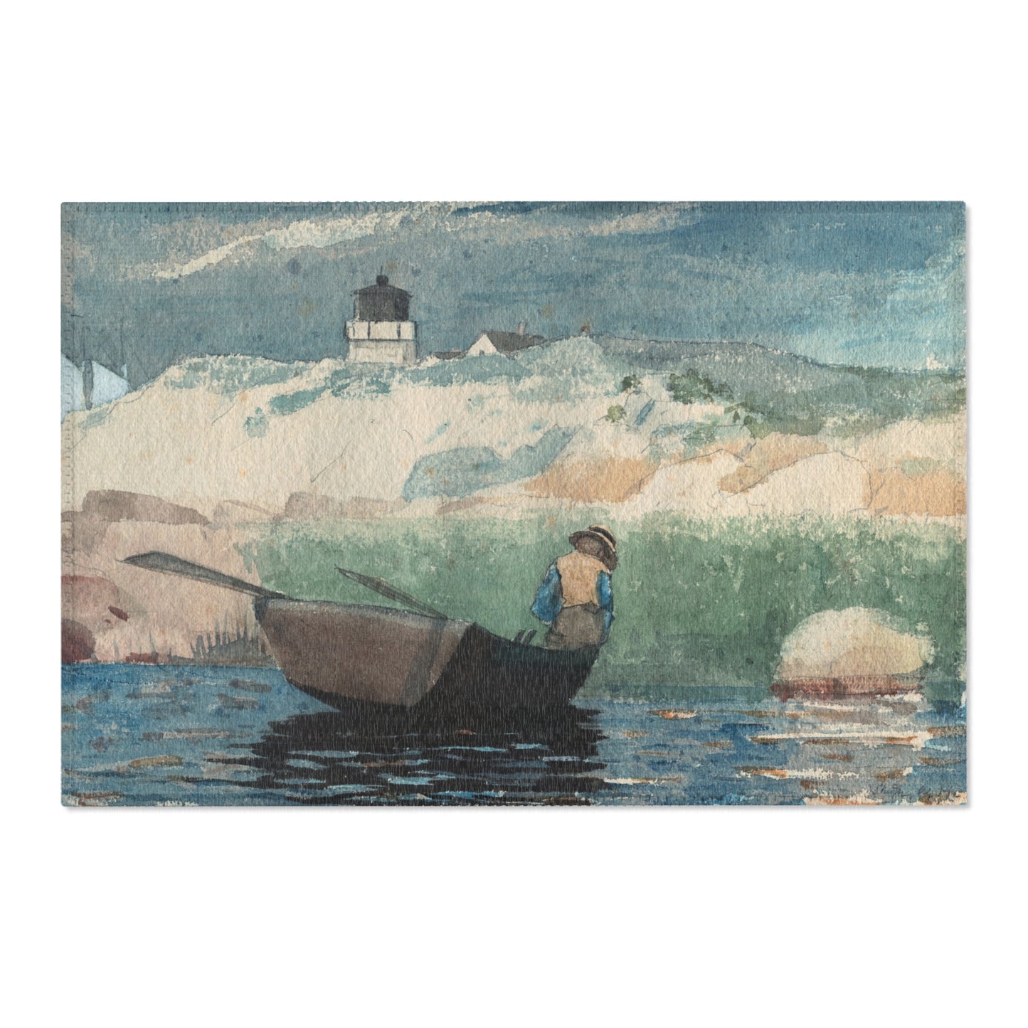 Winslow Homer - Boy in Boat, Gloucester | Area Rug
