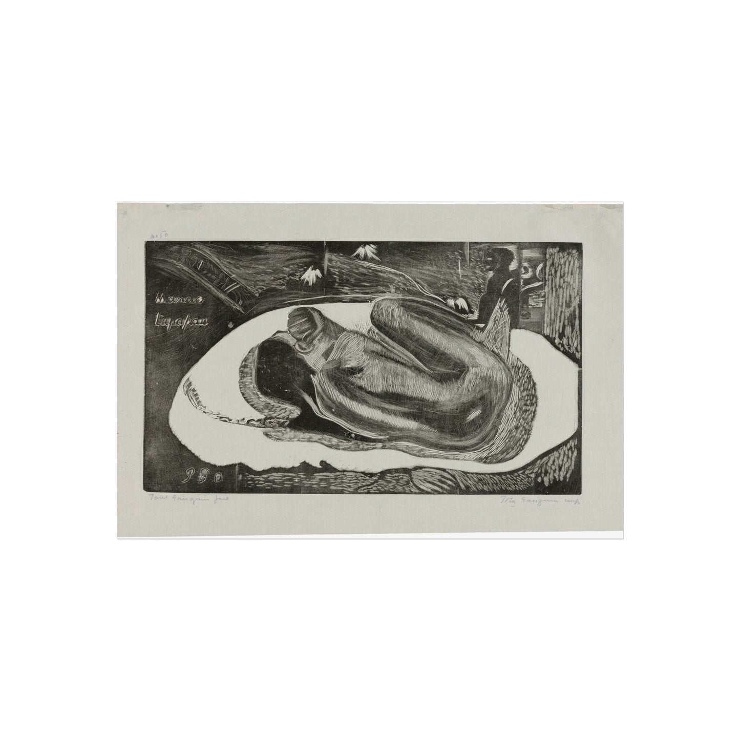 Paul Gauguin - Manao tupapau (She Thinks of the Ghost or The Ghost Thinks of Her), from the Noa Noa Suite | Fine Art Poster