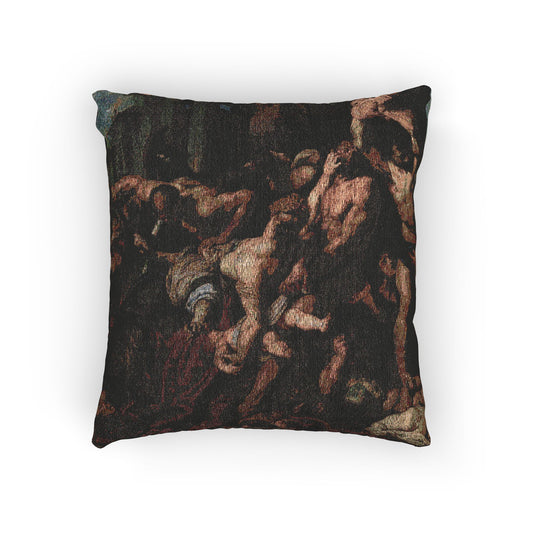 The Massacre of the Innocents — Peter Paul Rubens Woven Pillow