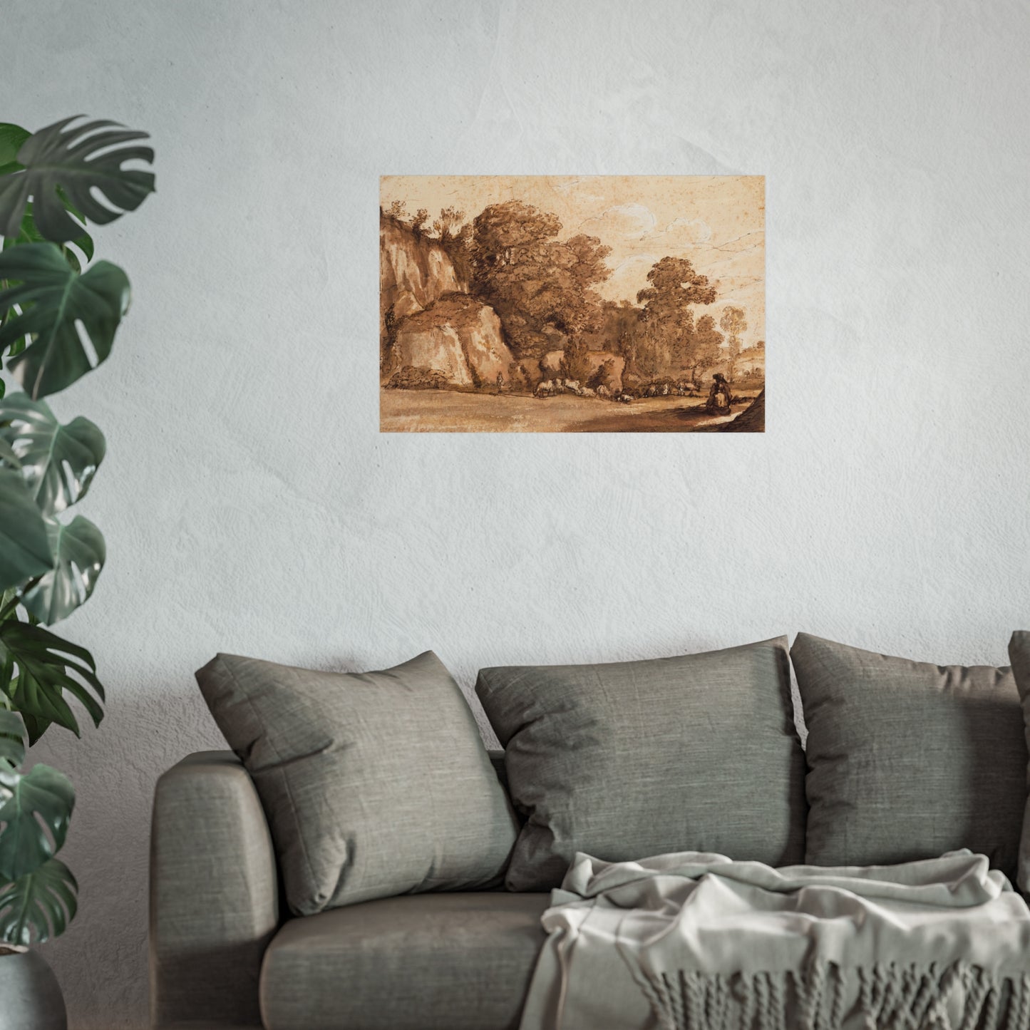 Claude Lorrain - A Rocky Hillside | Fine Art Poster