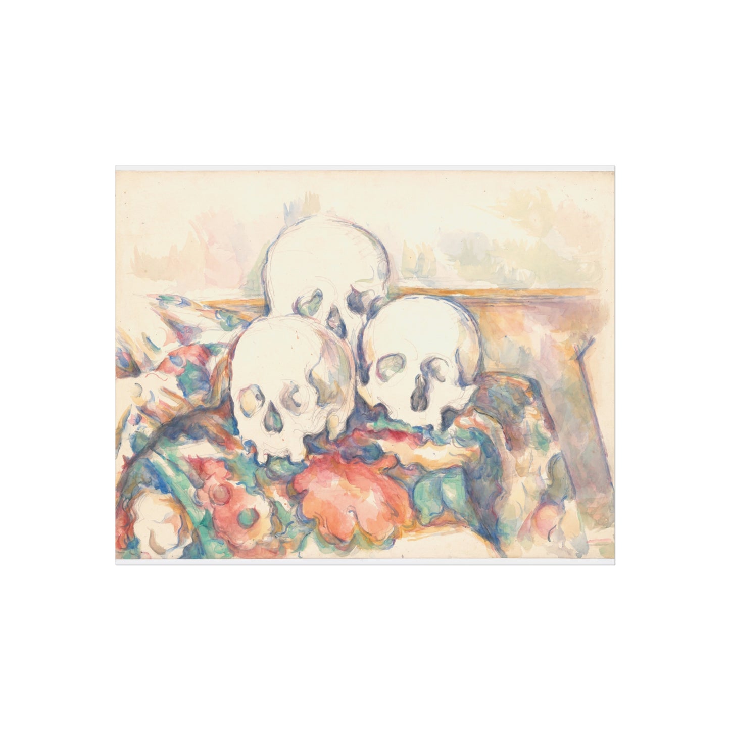 Paul Cezanne - The Three Skulls | Fine Art Poster