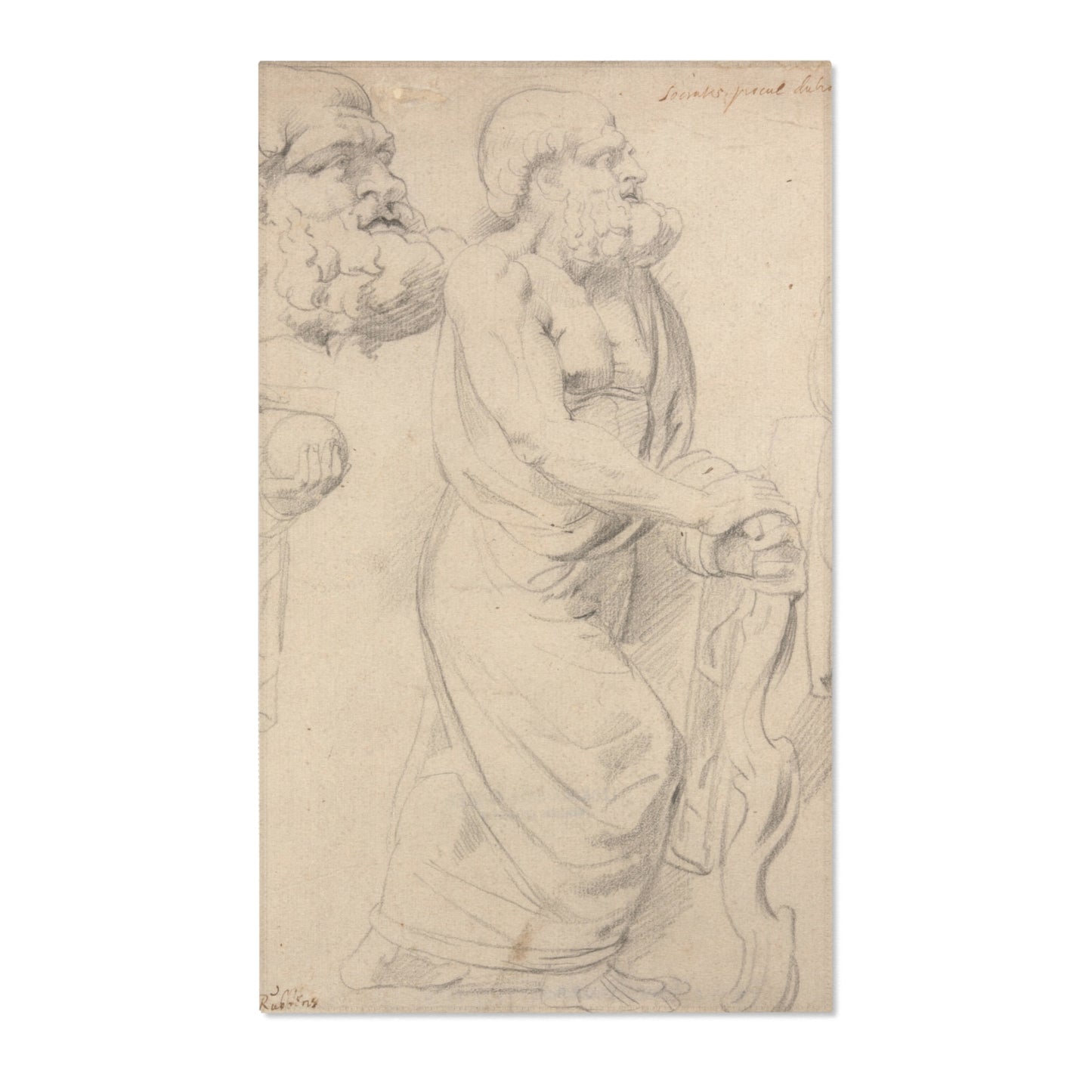 Peter Paul Rubens - Studies of a Roman Sarcophagus | Area Rug