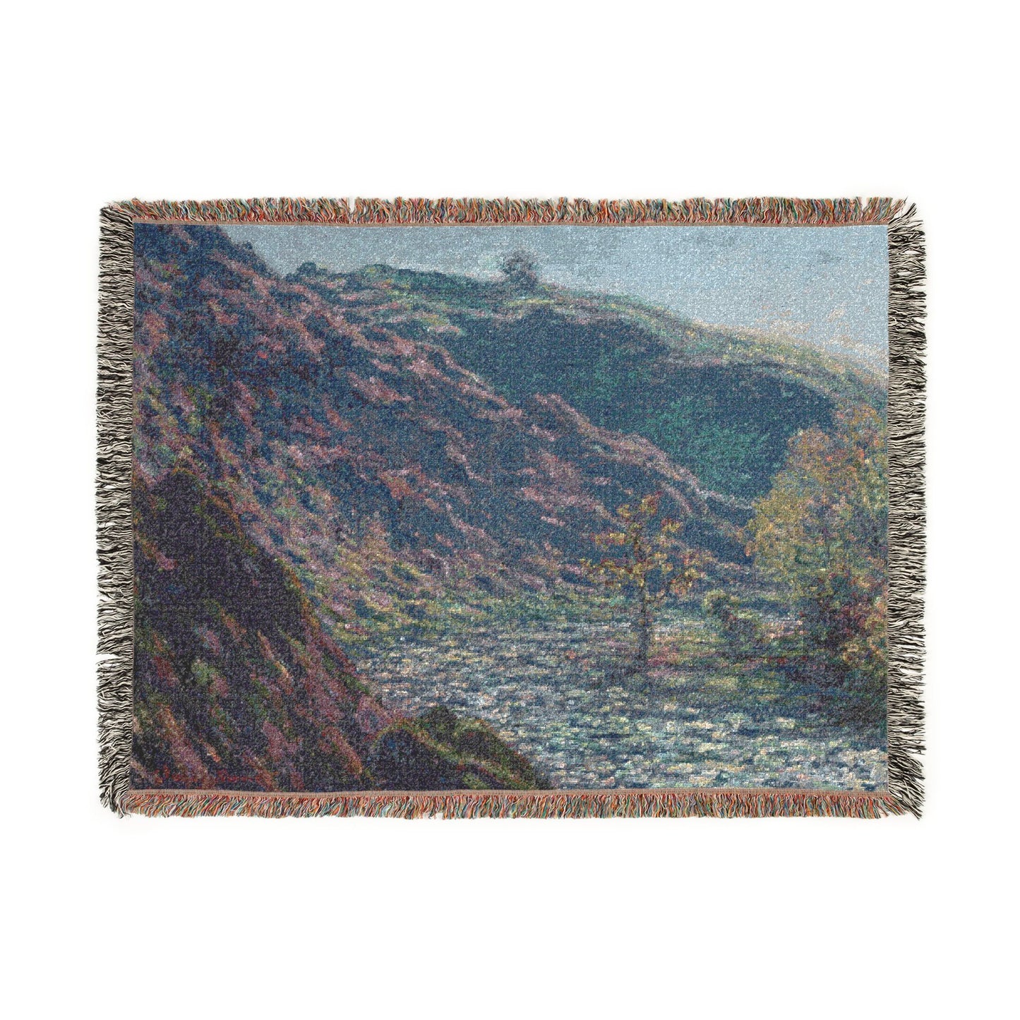 Claude Monet - The Petite Creuse River | Woven Tapestry Blanket